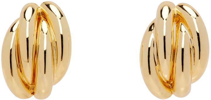 Photo: ANINE BING Gold Knot Earrings