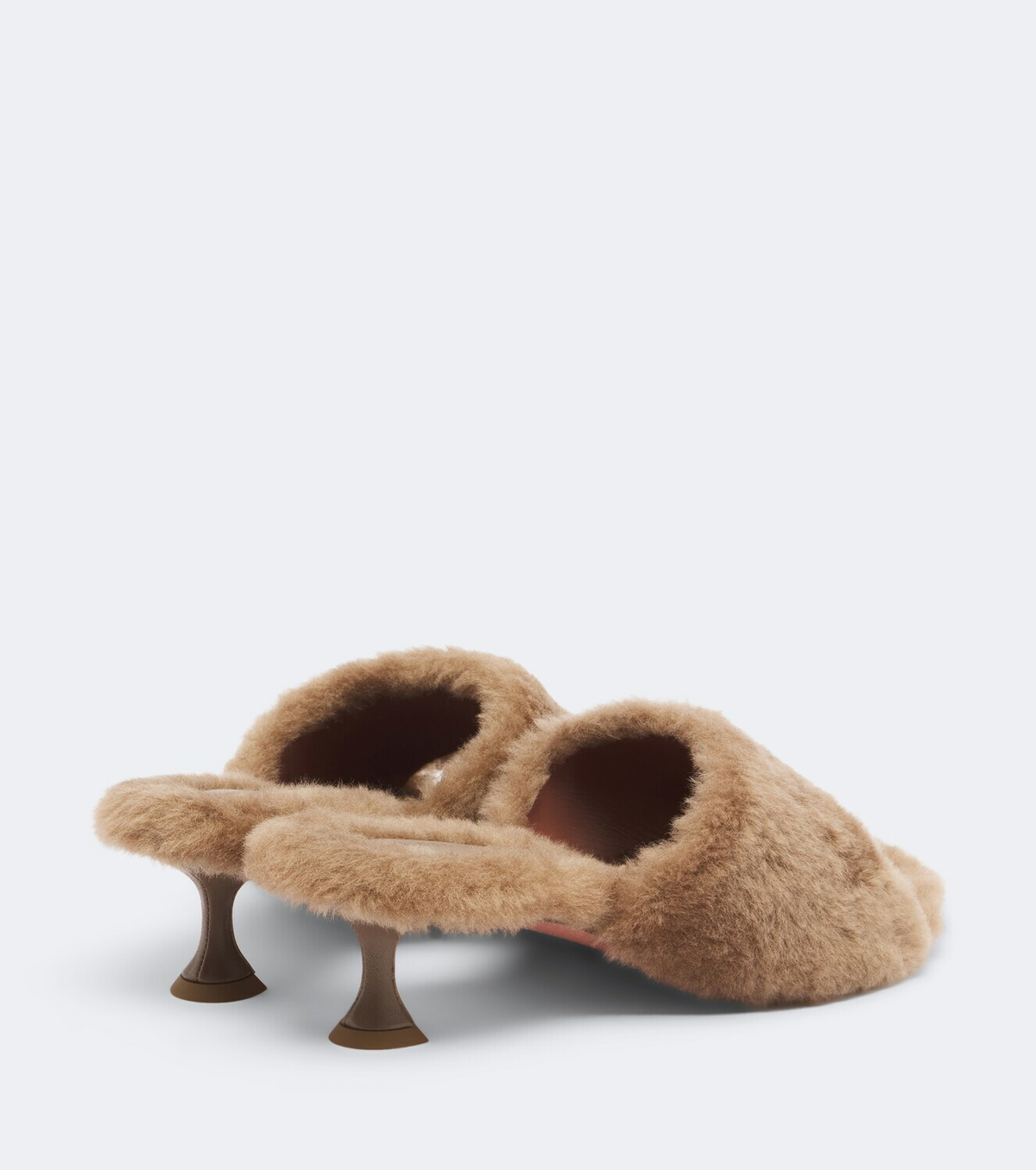 Amina Muaddi Taylor shearling mules