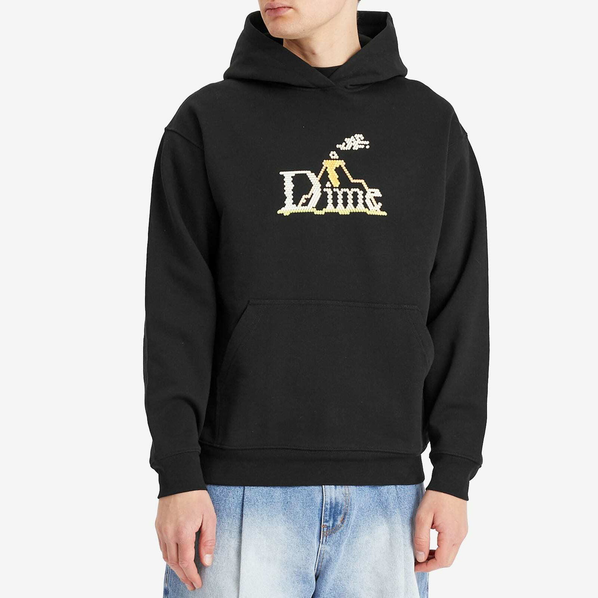 Dime Men's Classic Lightbright Hoodie in Black