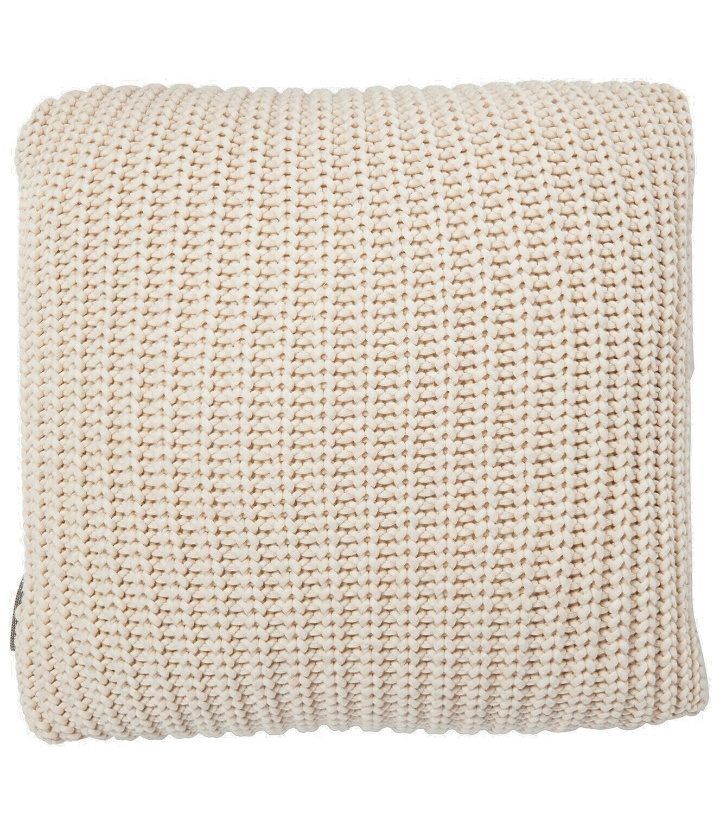 Photo: Brunello Cucinelli - Cotton-blend knit cushion