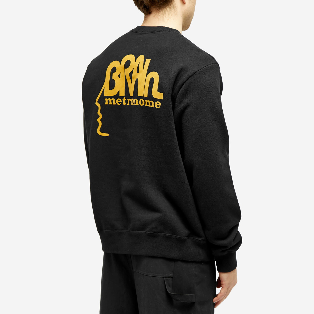 Undercover Men's Brrain Metronome Crew Sweat in Black Undercover
