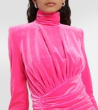 Alexandre Vauthier Ruched velvet minidress