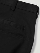 Dolce&Gabbana - Straight-Leg Logo-Appliquéd Paneled Cotton-Blend Gabardine Trousers - Black