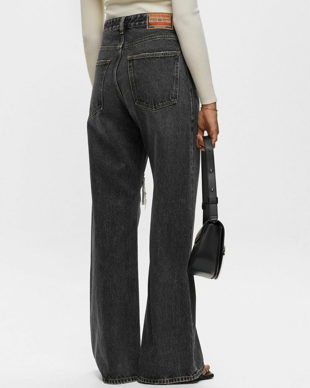 Women's Flared pants in stretch wool twill | P-PRITHA Diesel