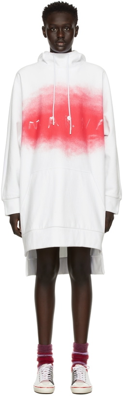 Photo: Marni White Hi Low Hoodie Dress