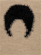 MARINE SERRE - Fluffy Moon Wool Knit Crewneck Sweater