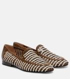 Veronica Beard Prilla woven leather loafers