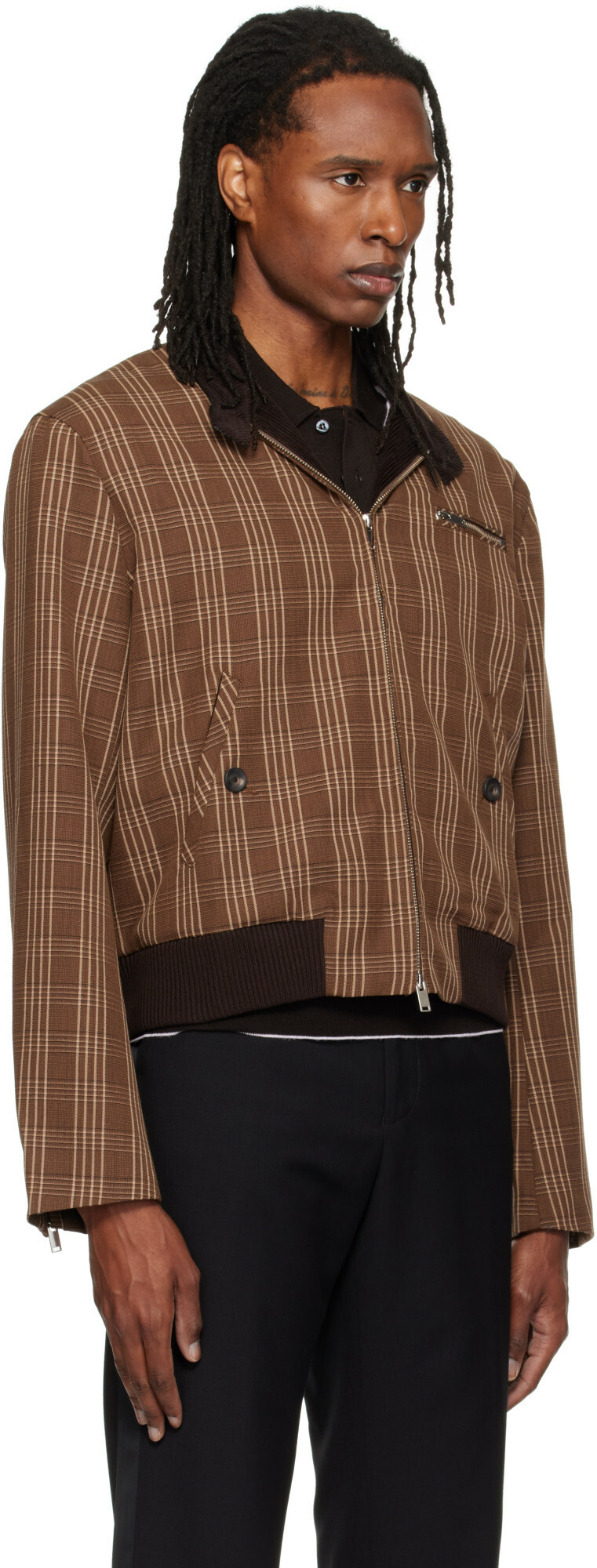 Wales Bonner Brown Axis Jacket