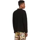 Saturdays NYC Black Boucle Wade Sweater