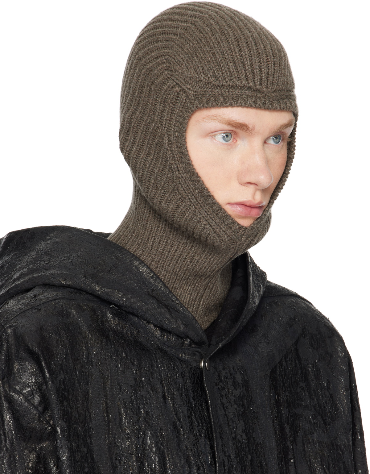 Rick Owens Gray Porterville Skull Balaclava Rick Owens