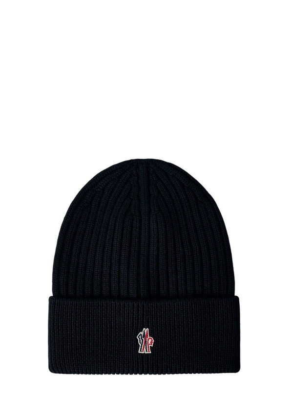 Photo: Moncler Grenoble Logo Motif Beanie Hat