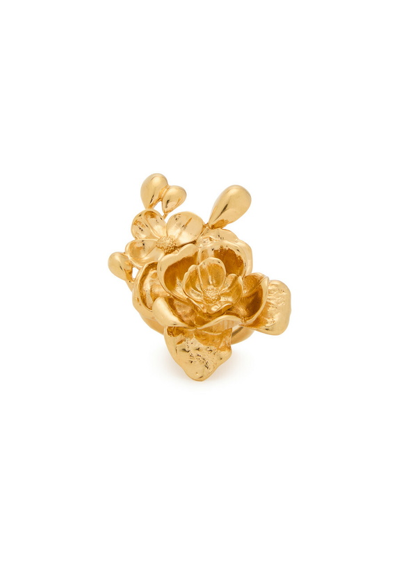 Photo: Chloe Floral Sculpted Ring Gold