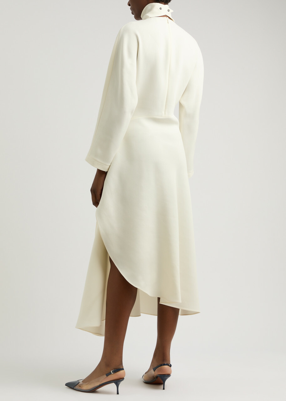 ワンピース Alaia Draped midi dress ALAÏA One-shoulder cutout draped neoprene midi dress | THE