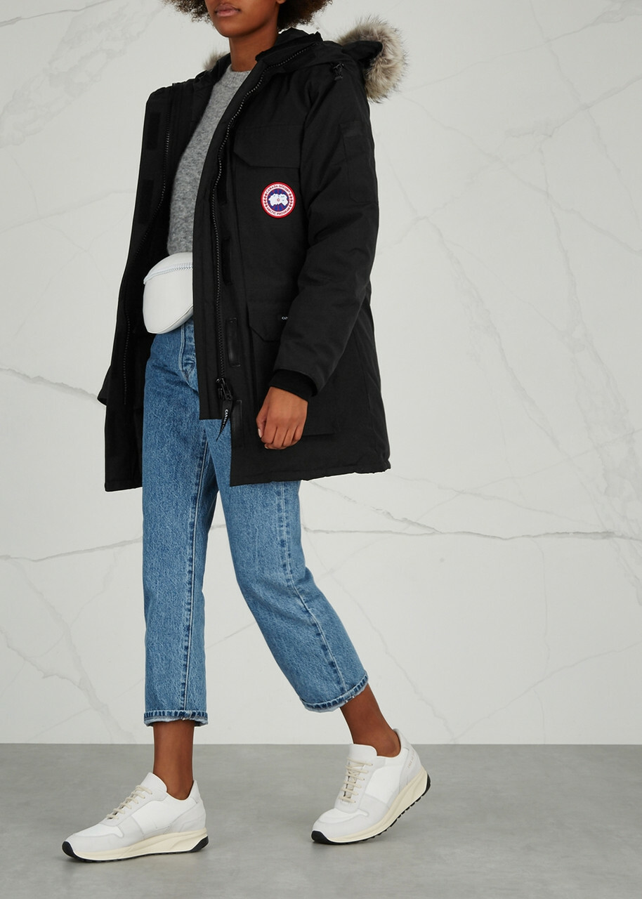 Canada Goose Expedition Black Fur-trimmed Arctic-tech Parka, Coat