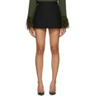 Valentino Black Wool and Silk Skort