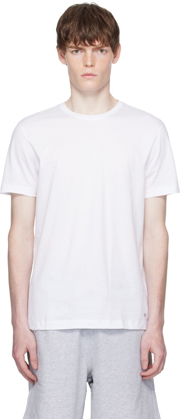 Photo: BOSS White BECKHAM Edition Mercerised Cotton T-shirt