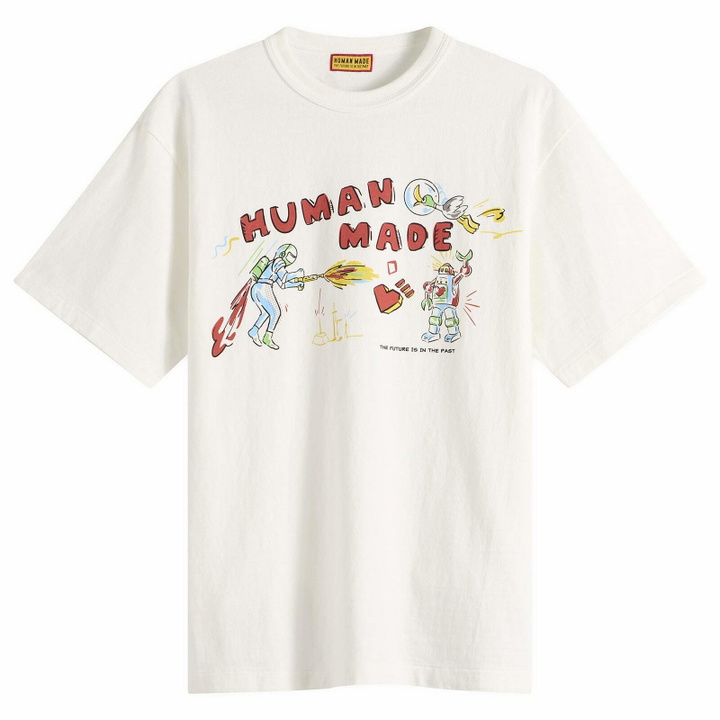 Photo: Human Made Men's Invasion Sketch T-Shirt in White