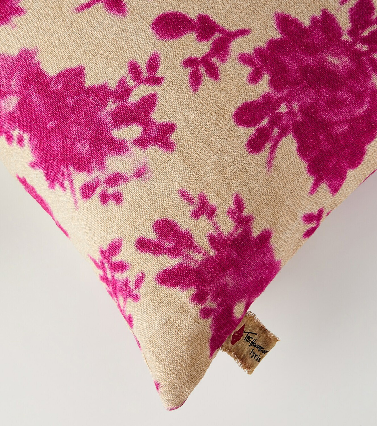 The House of Lyria Mirra floral linen cushion