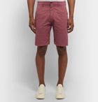 NN07 - Crown Garment-Dyed Cotton-Blend Twill Shorts - Pink