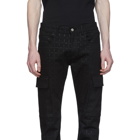 1017 ALYX 9SM Black Denim Logo Cargo Pants