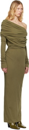 Entire Studios Khaki Bound Maxi Dress