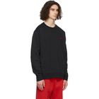 Nike Black and Red Sportswear Club Sweatshirt