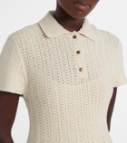 Loro Piana Arola knitted cotton polo dress