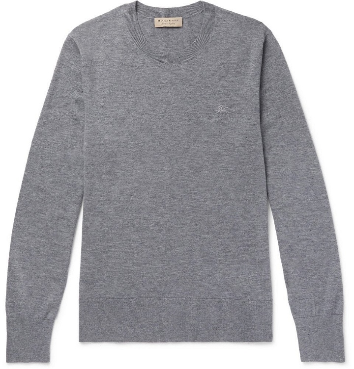 Photo: Burberry - Mélange Cashmere Sweater - Men - Gray