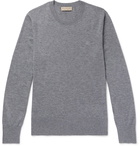 Burberry - Mélange Cashmere Sweater - Men - Gray