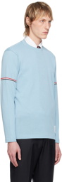 Thom Browne Blue Stripe Long Sleeve T-Shirt