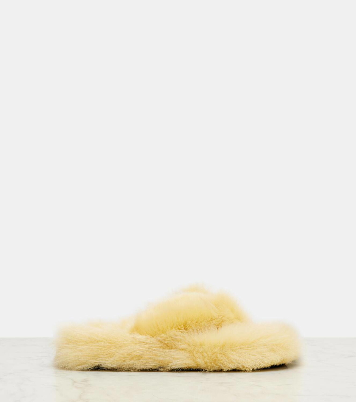 Acne Studios Shearling thong sandals