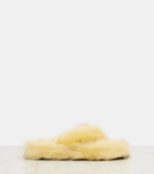 Acne Studios Shearling thong sandals