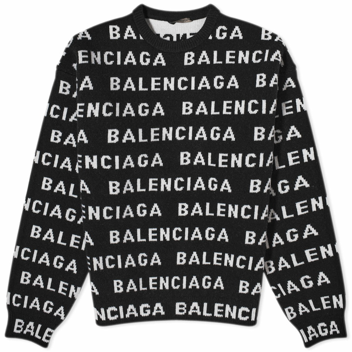 Balenciaga - Oversized Embroidered Knitted Sweater - Red Balenciaga