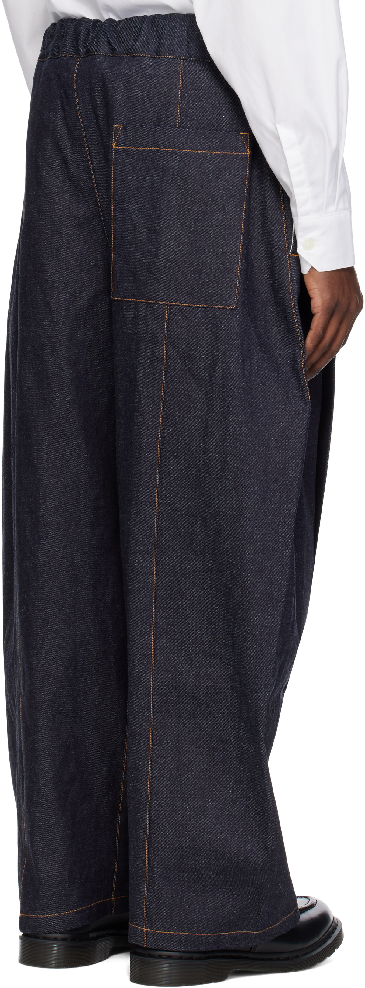 SAGE NATION Blue Box Pleat Jeans SAGE NATION