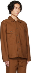 Naked & Famous Denim Brown Button Jacket
