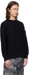 Stone Island Black Raglan Sweater