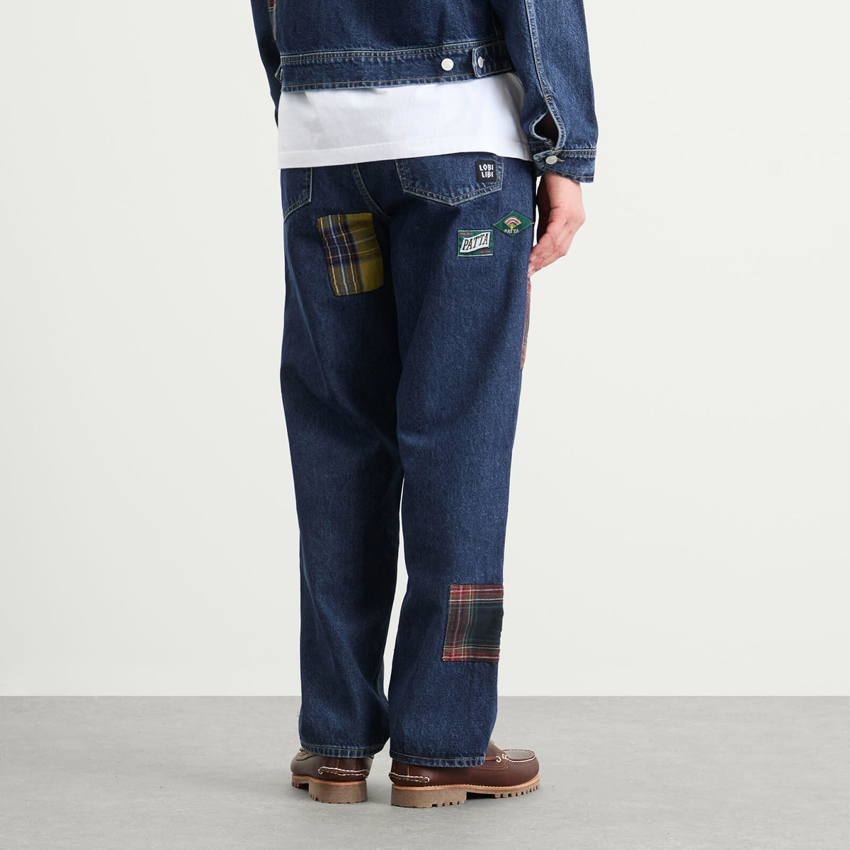 Patta Men's Whole Lotta Labels Denim Pants in Blue