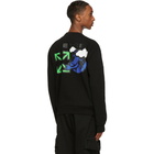 Off-White Black Slim Fit Peace Worldwide Sweatshirt