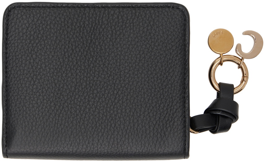 【Chloe】Alphabet black zipped wallet Chloé Alphabet Wallet In Grained Leather in Black | Chloé US