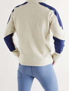 DISTRICT VISION - Jesper Slim-Fit Nylon-Trimmed Fleece-Back Jersey Half-Zip Sweatshirt - Neutrals