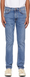 Nudie Jeans Blue Lean Dean Jeans