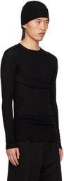 Rick Owens Black Porterville Crewneck Sweater