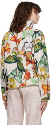 Juliet Johnstone SSENSE Exclusive Pink Fleece Butterfly Half Button Pullover