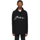 Balmain Black Signature Hoodie