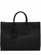 SAINT LAURENT - Logo Leather Tote Bag