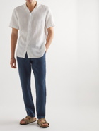 NN07 - Karl Tapered Linen Chinos - Blue