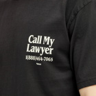 MARKET Men's Call My Lawyer T-Shirt in Washed Black