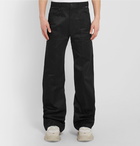 Balenciaga - Light-Grey Wide-Leg Cotton-Twill Trousers - Black