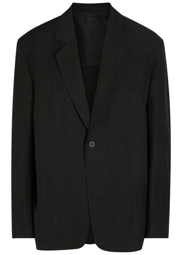 Photo: Studio Nicholson Denison Linen and Wool-blend Blazer Black