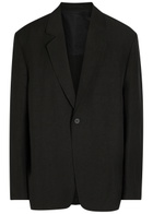 Studio Nicholson Denison Linen and Wool-blend Blazer Black